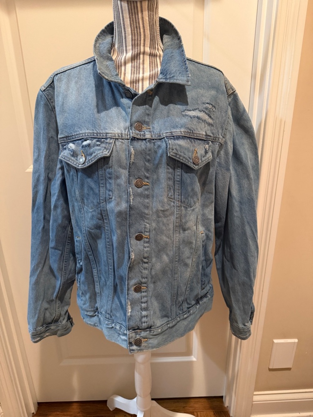 Old Navy Light Blue Denim Jacket cotton